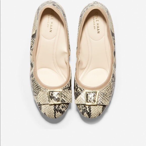 Cole Haan Emory 2 Bow Wedge Pump Roccia Snake 5.5 - Picture 5 of 9